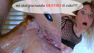 ANALE italiano con MILF ITALIANA matura: “PISCIAMI NEL CULO!” – “OK! Ma prima ti rompo il buco!”